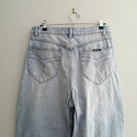 Rolla's Genie Super High Rise 80s Balloon Leg Jeans Stella Blue Size 31 (or 12) - Picture 6 of 16